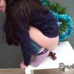 Christmas pooping  with Alina human toilet [HD / 2020]