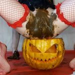 Happy Halloween with Anna Coprofield Poop Porn [FullHD]